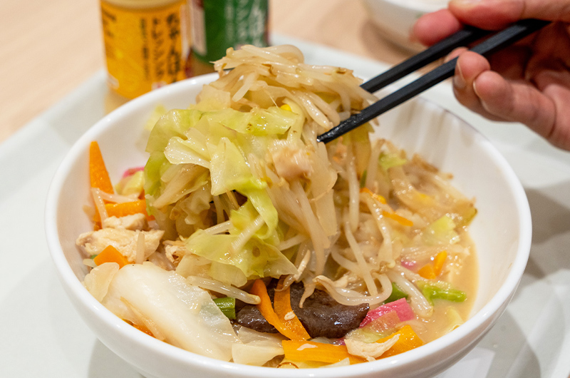 リフトの重みがまた違う・・・野菜たっぷり食べるスープだからです。