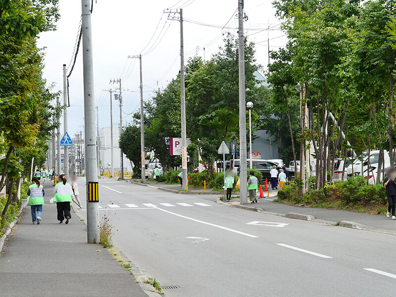 1周終わって、きれいになった道