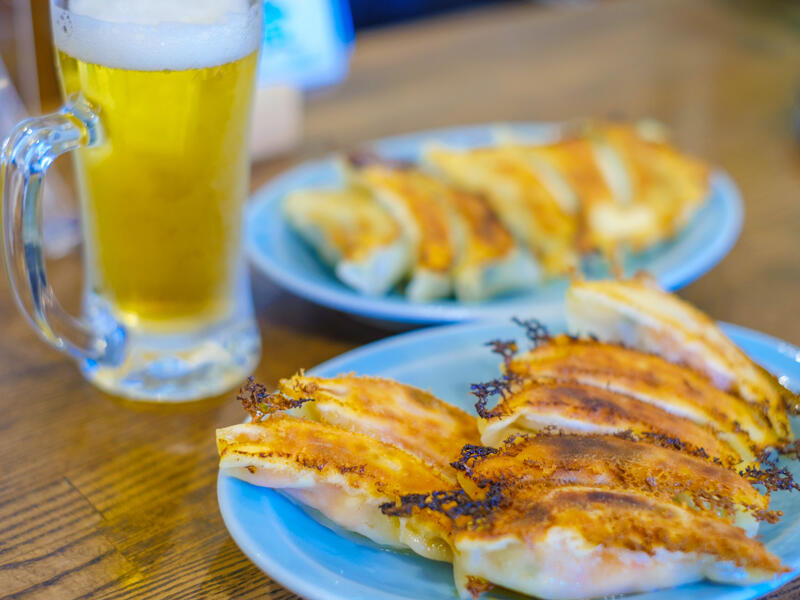 餃子とビール！合わないはずがない！！