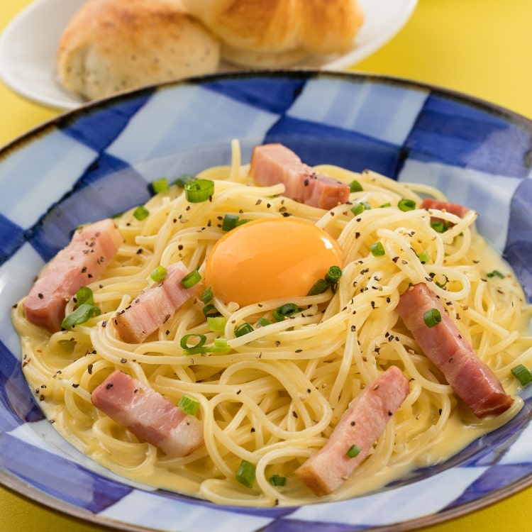 厚切りベーコンのカルボナーラ鎌倉風｜鎌倉パスタ｜イオンモール札幌